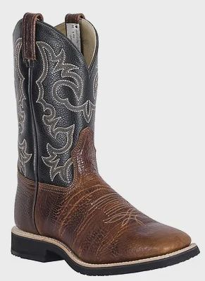 Brahma Mountain Maple Black Square Toe Cowboy Boot