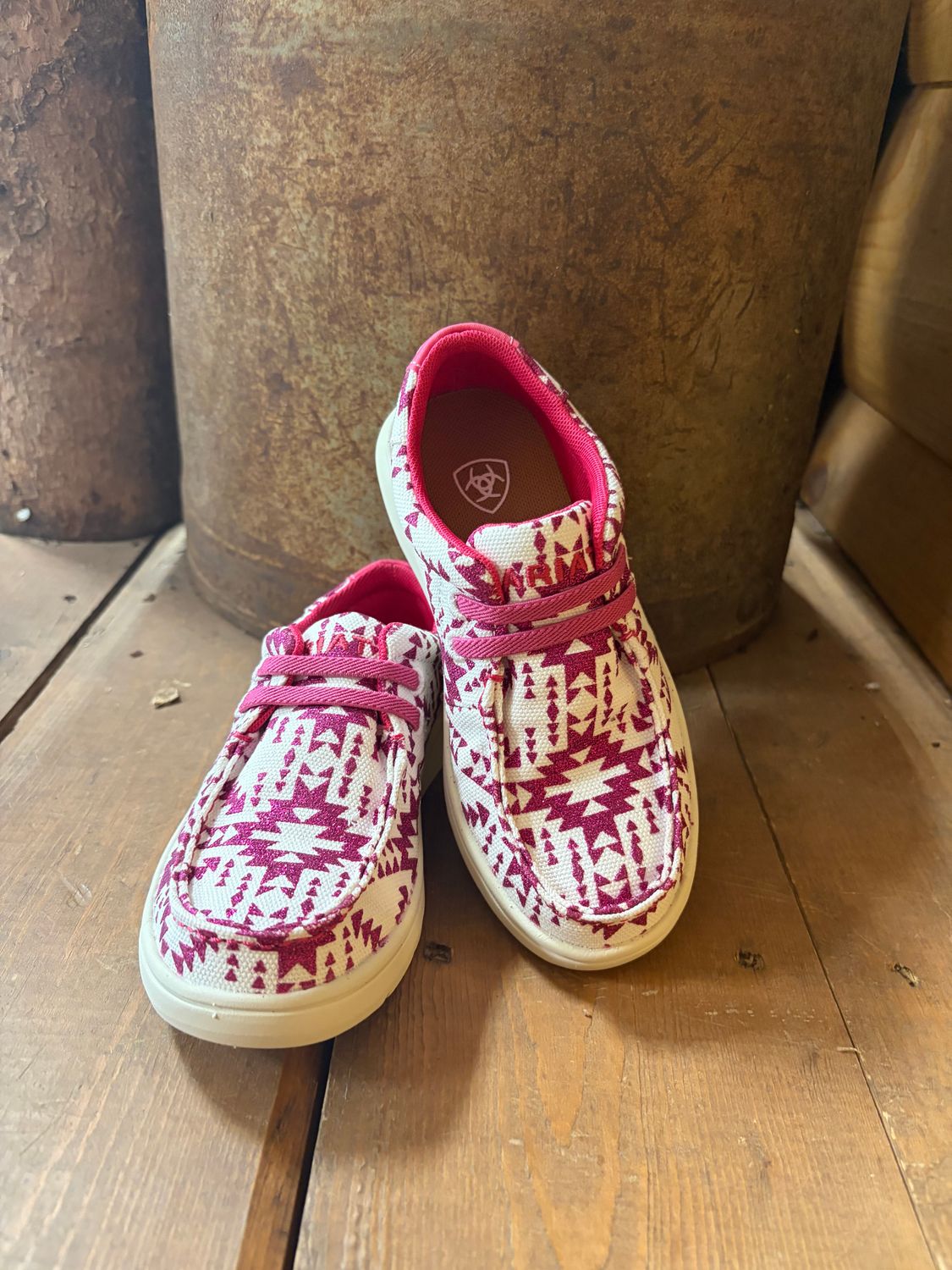 Ariat Kids Hilo BRIGHT ROSE SOUTHWESTERN GLITTER