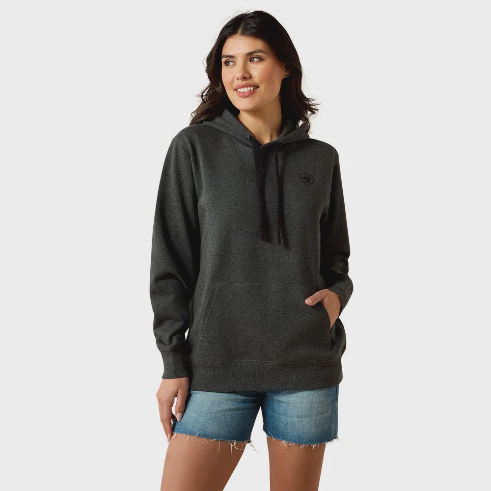 Ariat Women's Logo 2.0 Hoodie - Charcoal Heather