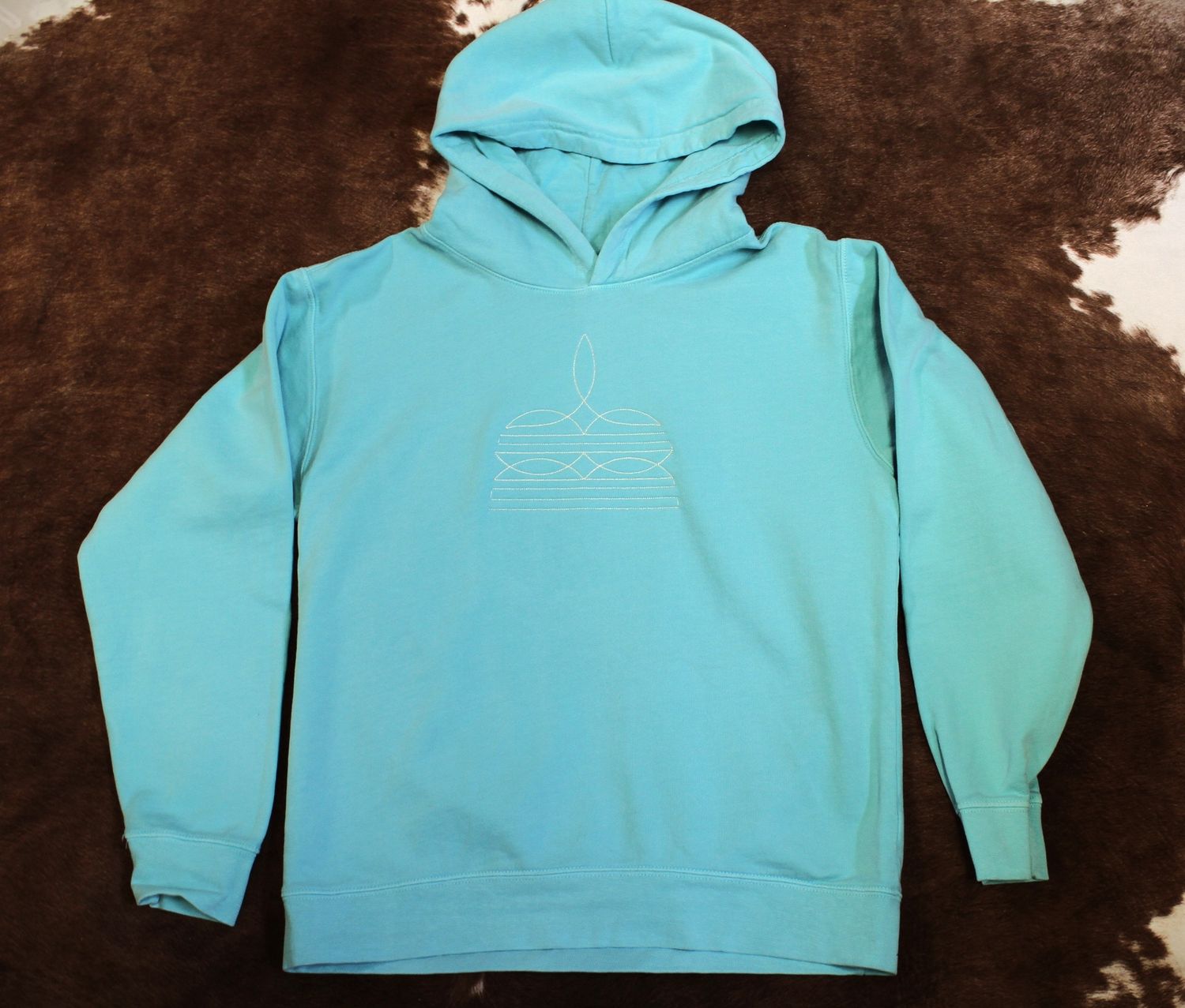 Girls Bootstitch Hoodie-Chalky Mint