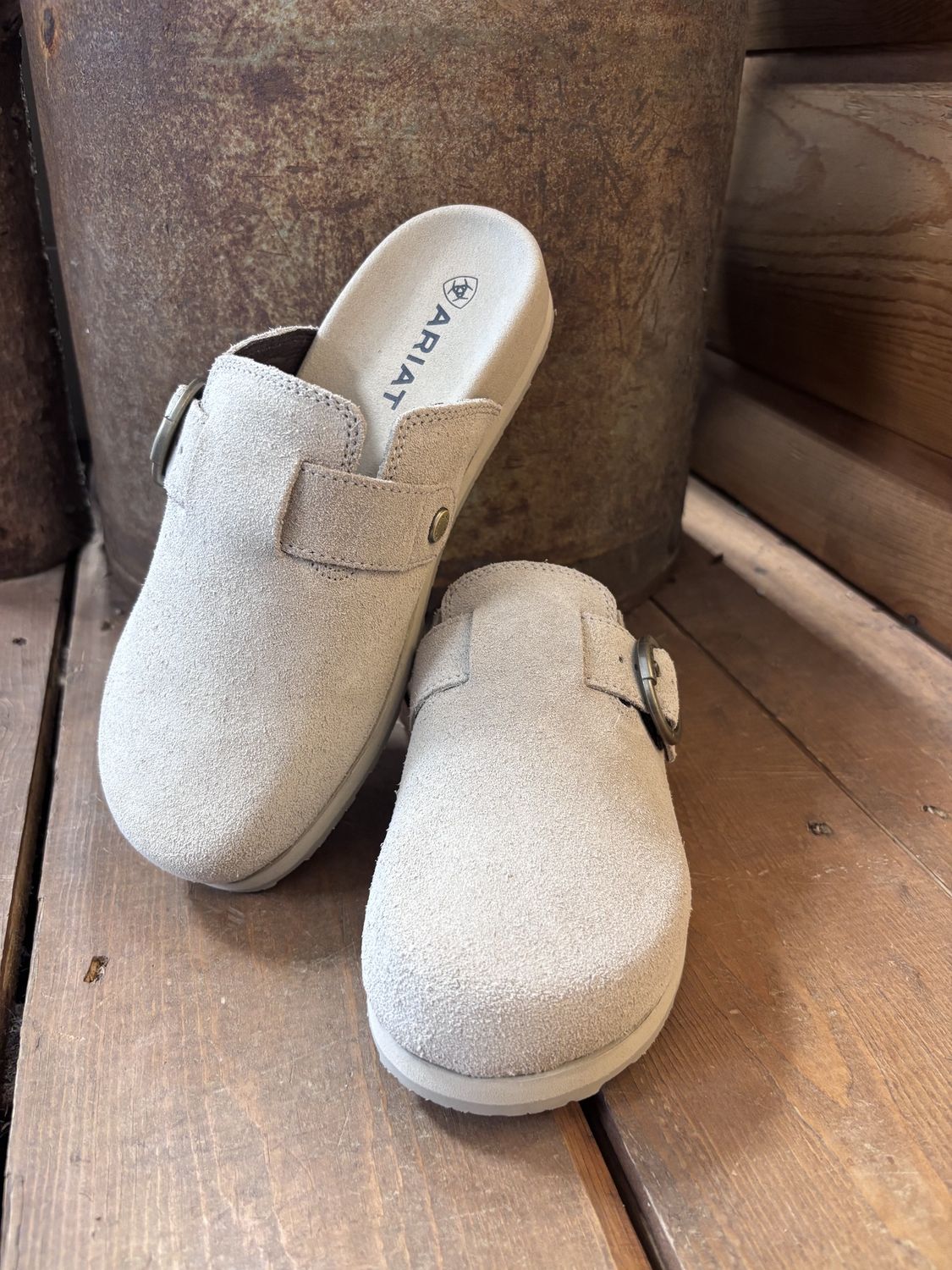 Ariat Women's Country Mule- Clay Suede