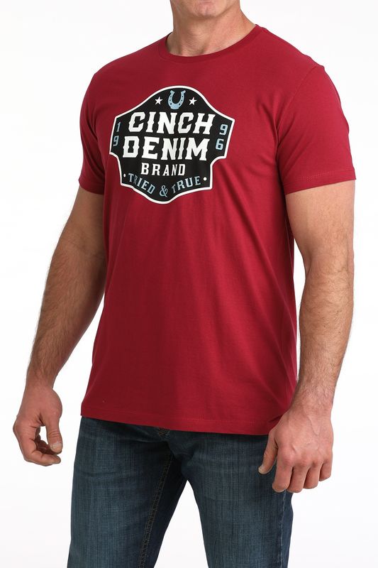 CINCH MENS S/S TEE 2/26 - RED