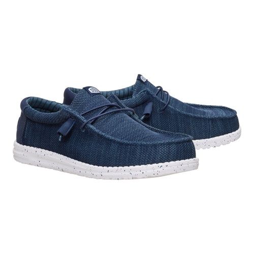 Hey Dude Wally Stretch Sox WIDE-Navy