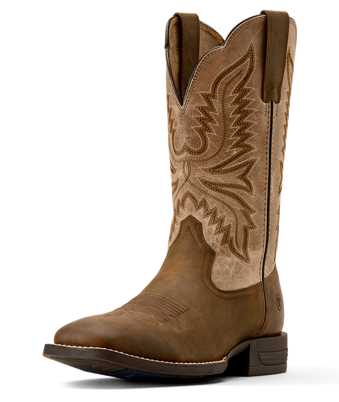 Ariat Mens Brush Creek Wide Square Toe Cowboy Boot