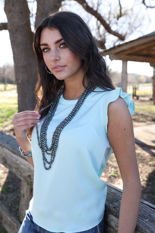 Cruel Denim Women’s Blouse - Aquamarine