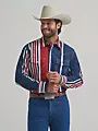 New Brushpopper Western Snap Shirt - Americana