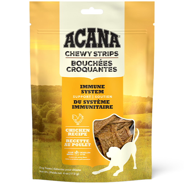 ACANA Dog Treats Chewy Strips Chicken Immune Support