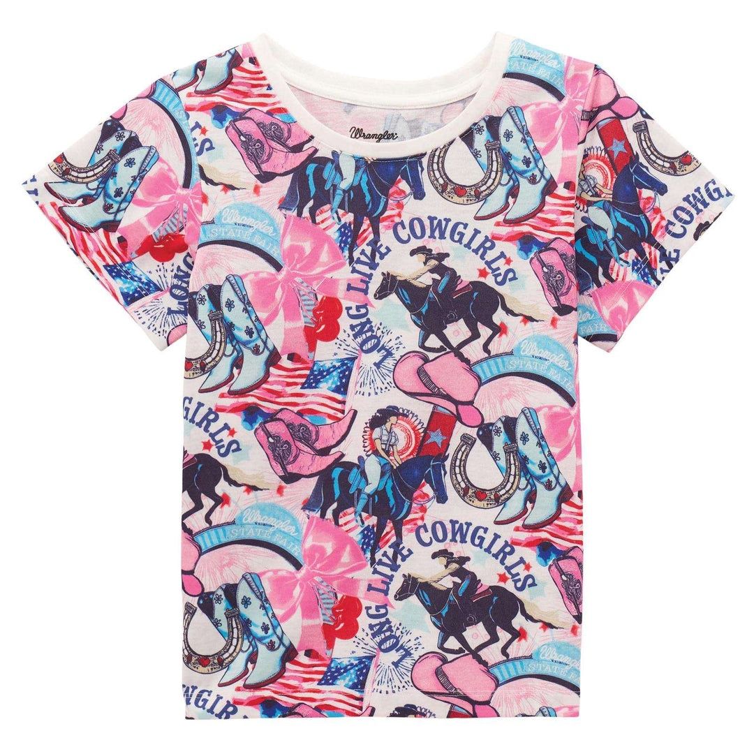 Wrangler Girls Short Sleeve T-Shirt - White