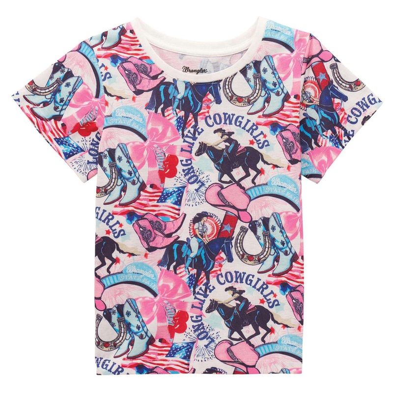Wrangler Girls Short Sleeve T-Shirt - White