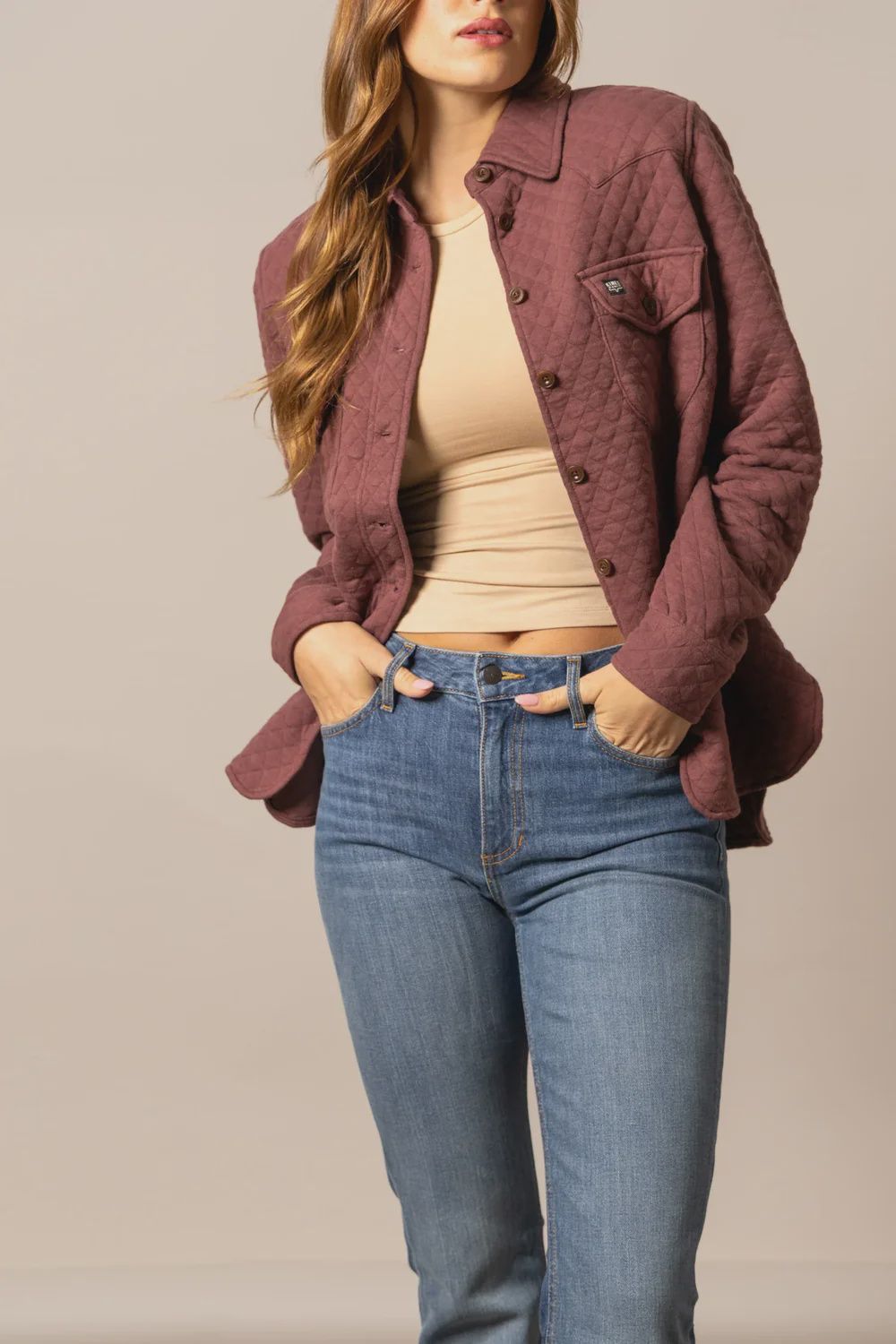 Kimes Susie Shacket- Mauve