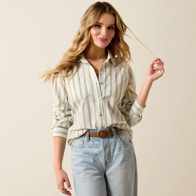 Ariat Women’s Billie Jean Shirt- Sea Stripe