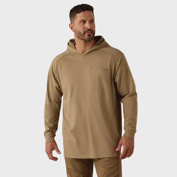 Ariat FR Air Hooded Top - Field Khaki