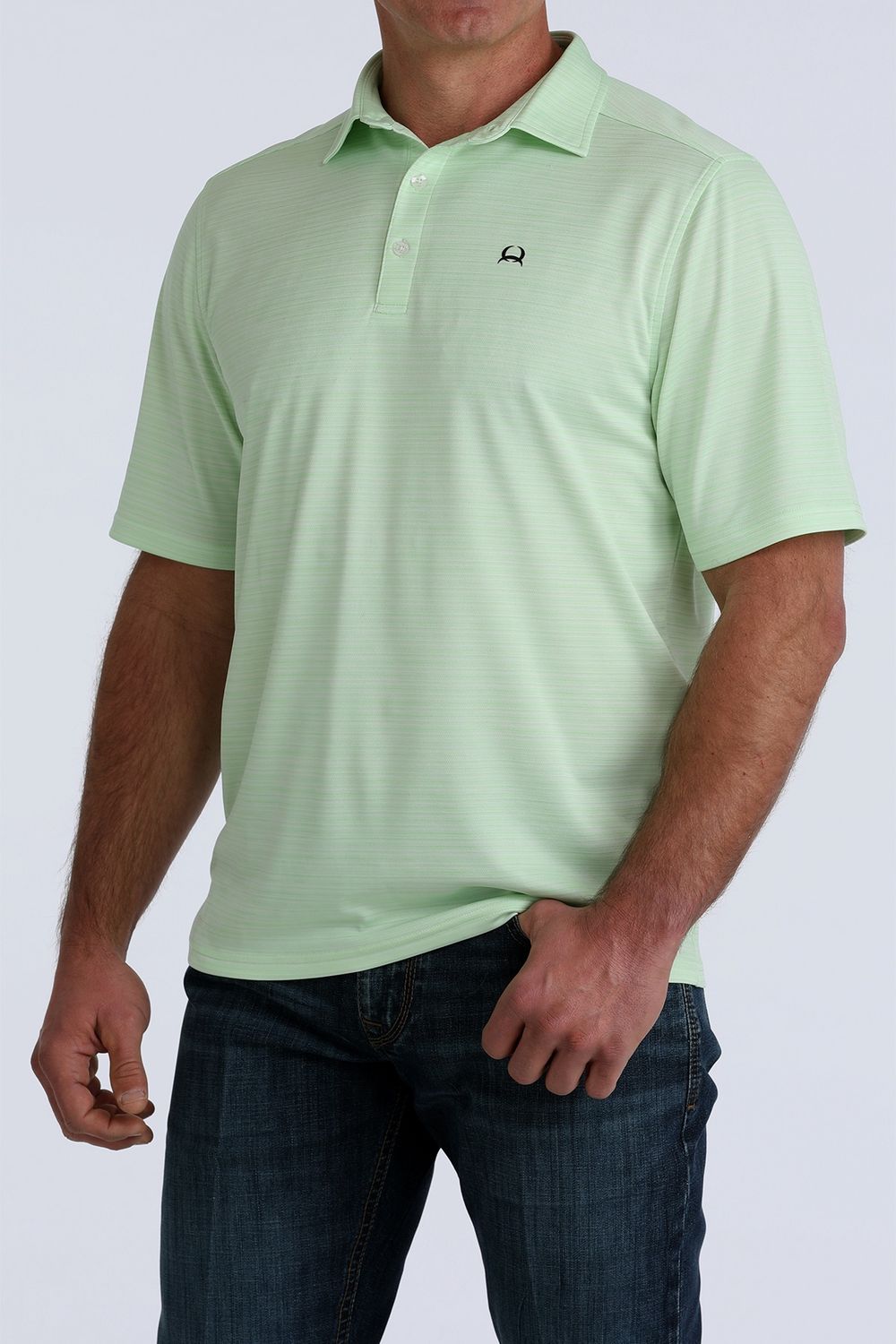 CINCH MENS S/S ARENAFLEX POLO - GREEN