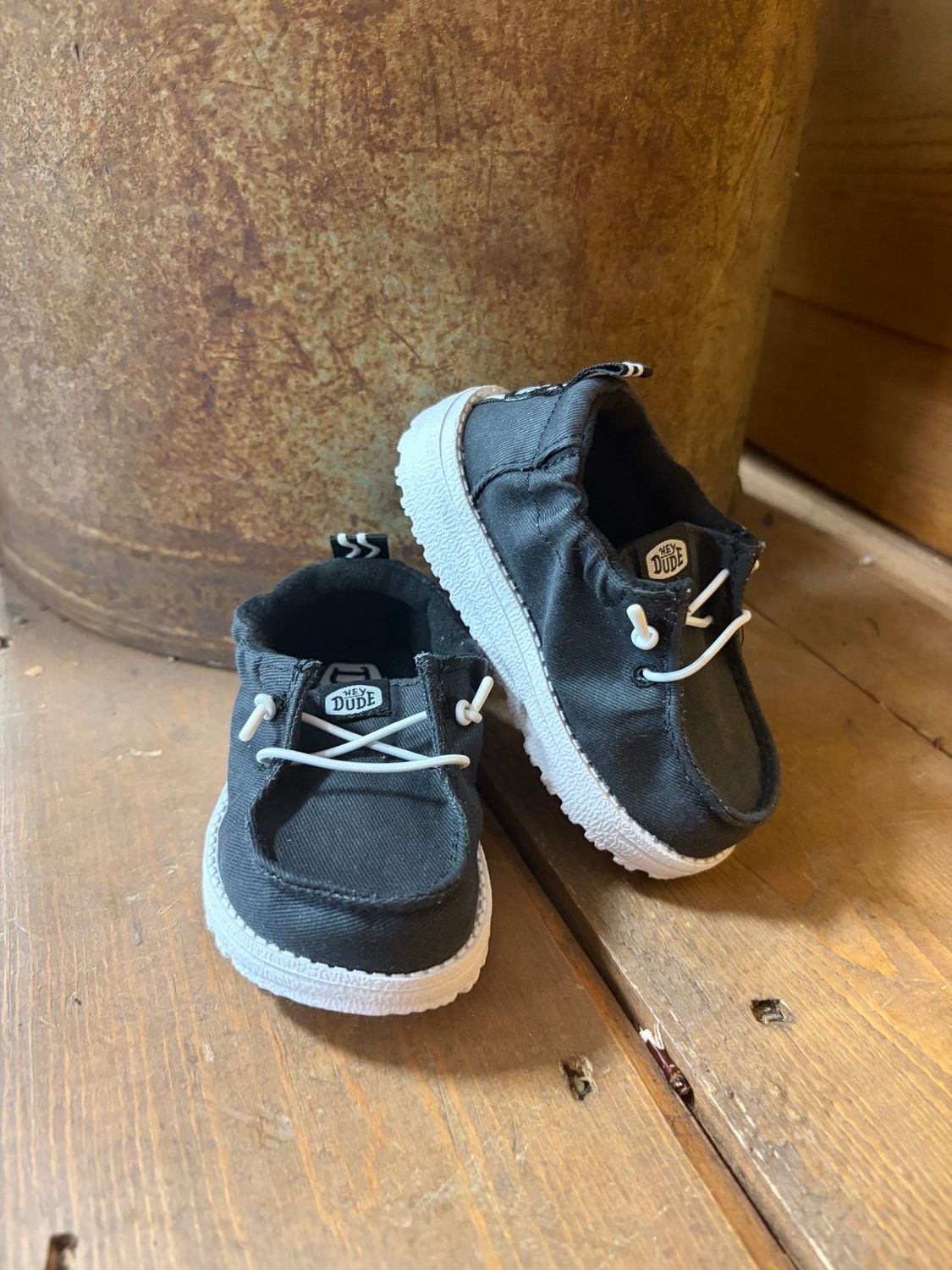 Hey Dude Lil Dude Slip On-Black