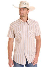 ROCK &amp; ROLL YARN DYE STRIPE SS SNAP SHIRT