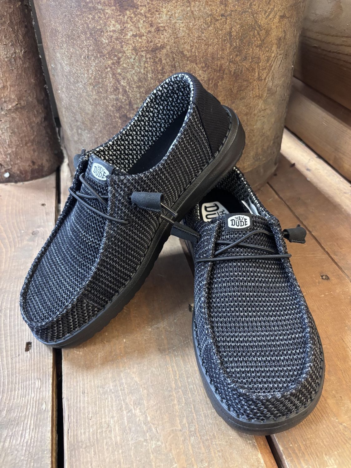 Hey Dude Wendy Stretch Sox-Black/Black