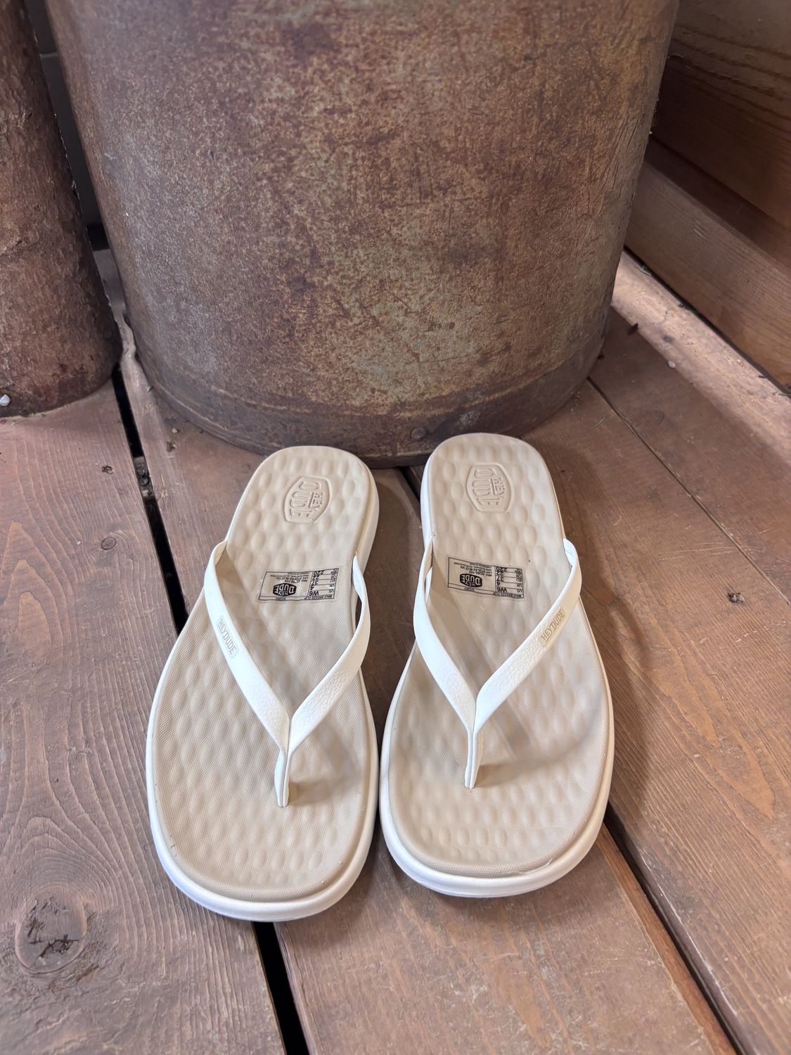 Hey Dude Maui Breeze Flip-Ivory