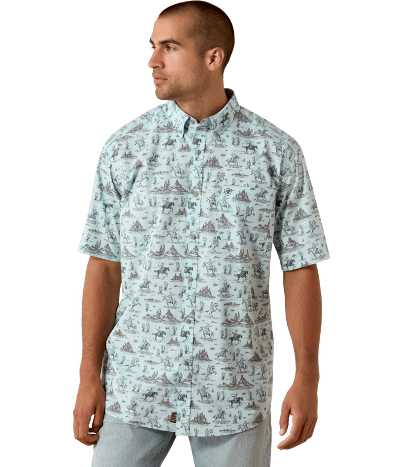 Ariat Men’s Pratt Classic Fit Short Sleeve Button Up Shirt