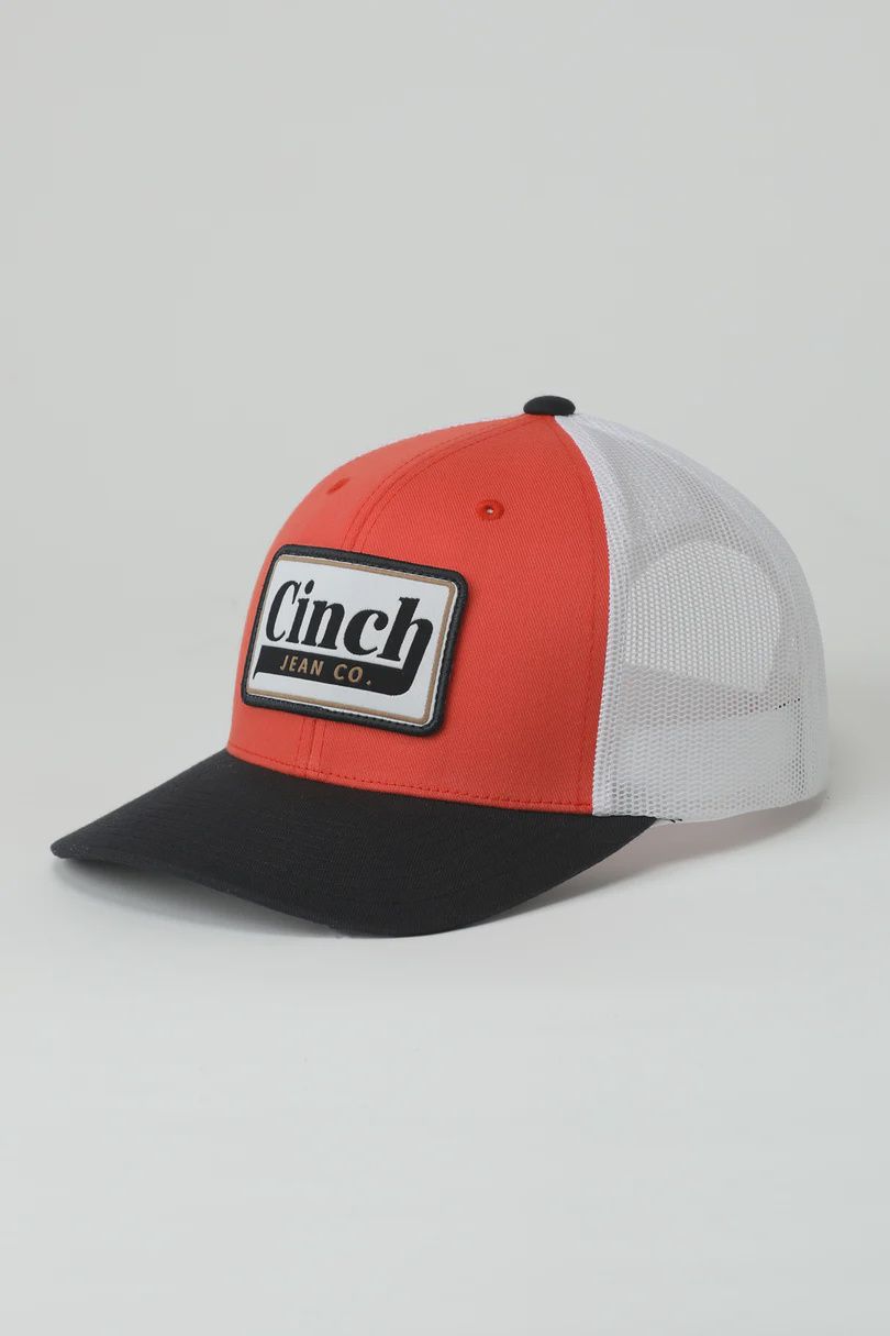 Cinch Men's Trucker Cap - Orange/Black
