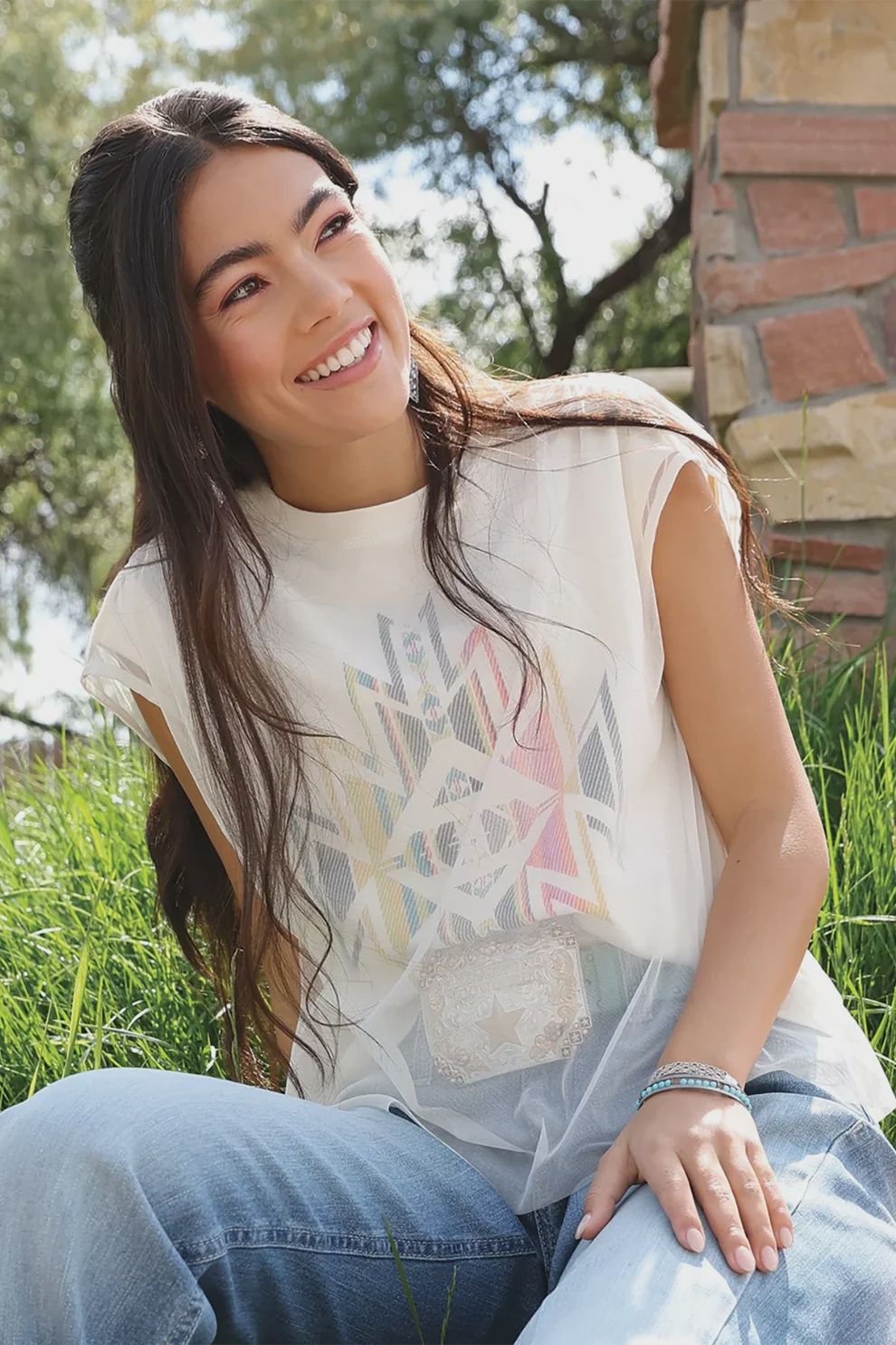 Cruel Denim Women's Mesh T-Shirt - Cream
