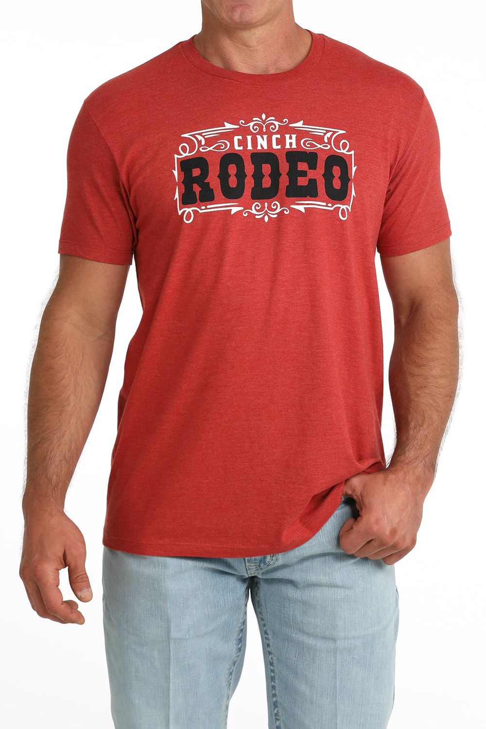Cinch Men's Red Graphic Tee