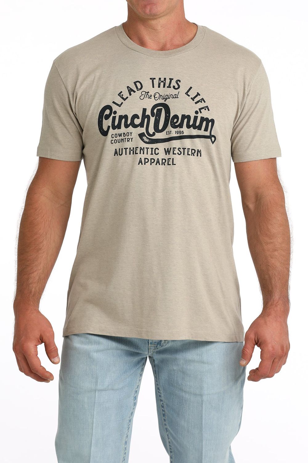 Cinch Men's Khaki Graphic Tee