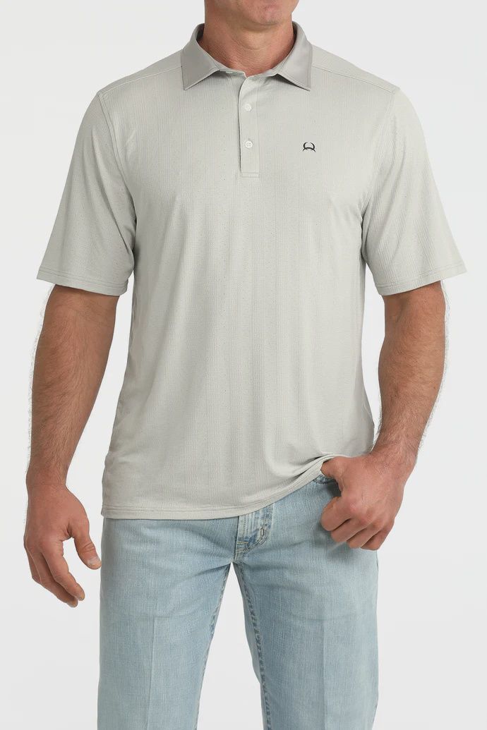 Cinch Men's Arenaflex Grey Polo