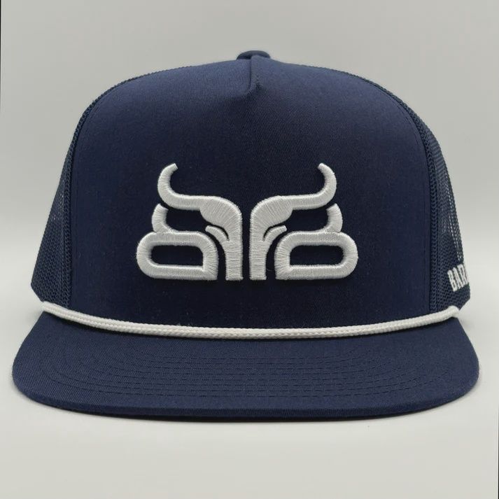 Baredown Night Shift Flat Brim - Navy &amp; White