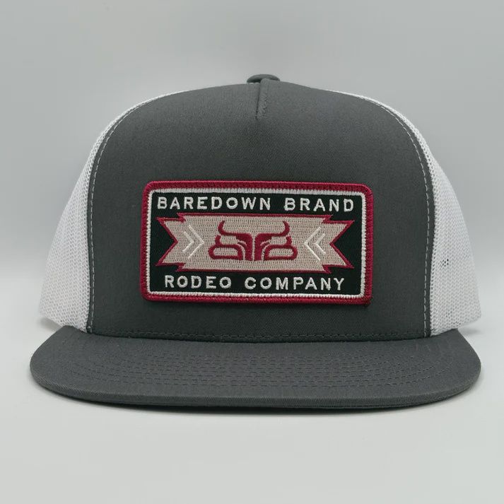 Baredown Dojo Flat Brim - Grey &amp; White