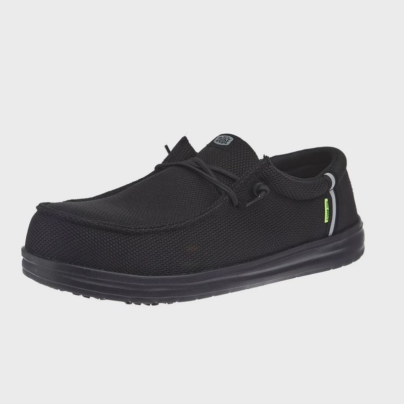 Hey Dude Wally Work Comp. Toe - Black