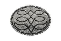 Blazin Roxx Ladies Buckle Oval Boot Stitch Stones
