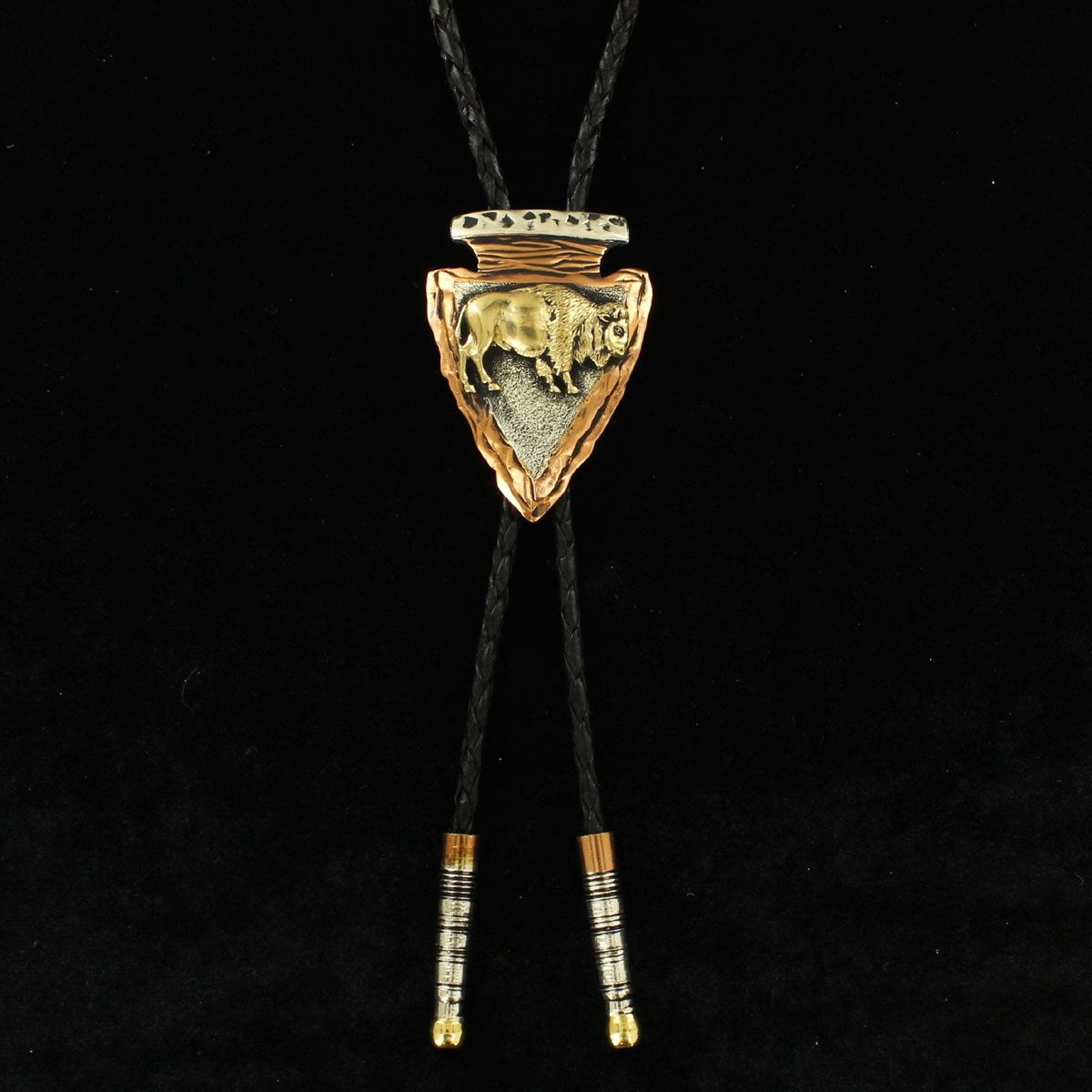 Crumrine Adult Western Bolo Tie Buffalo