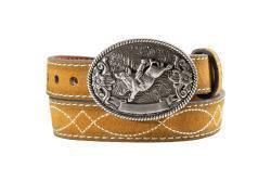 Nocona Infant Boys Belt 3/4 Boot Stitch Roughout Tan