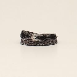 Twister Hatband Ribbon Diamond Black