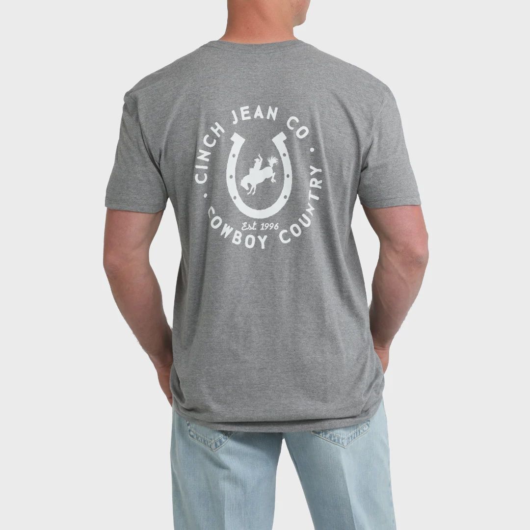 Cinch Men's Short Sleeve T-shirt - Grey