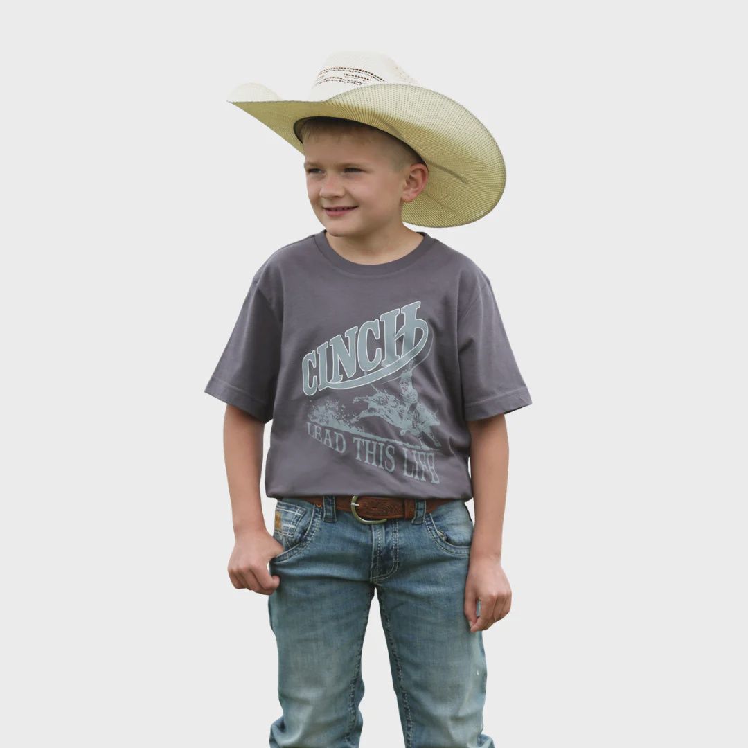 Cinch Boy's Graphic T-Shirt - Grey