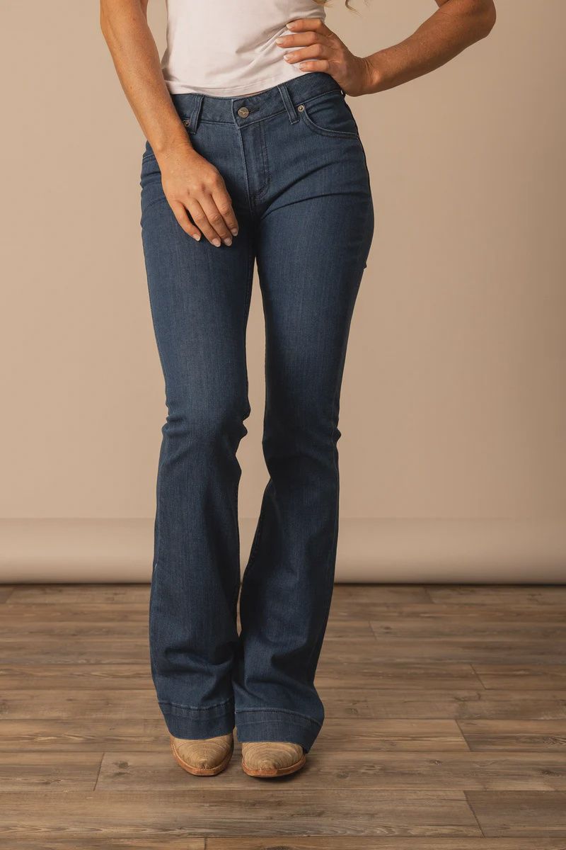 Kimes Lola Womens Jeans - Dark Indigo