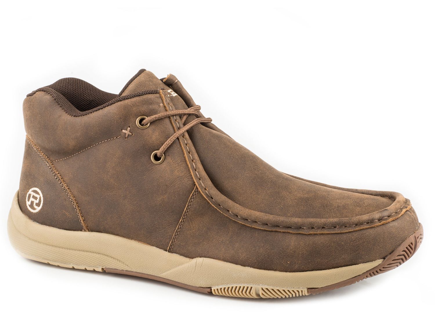Roper Men's Vintage Leather Shoe - Chukka Brown