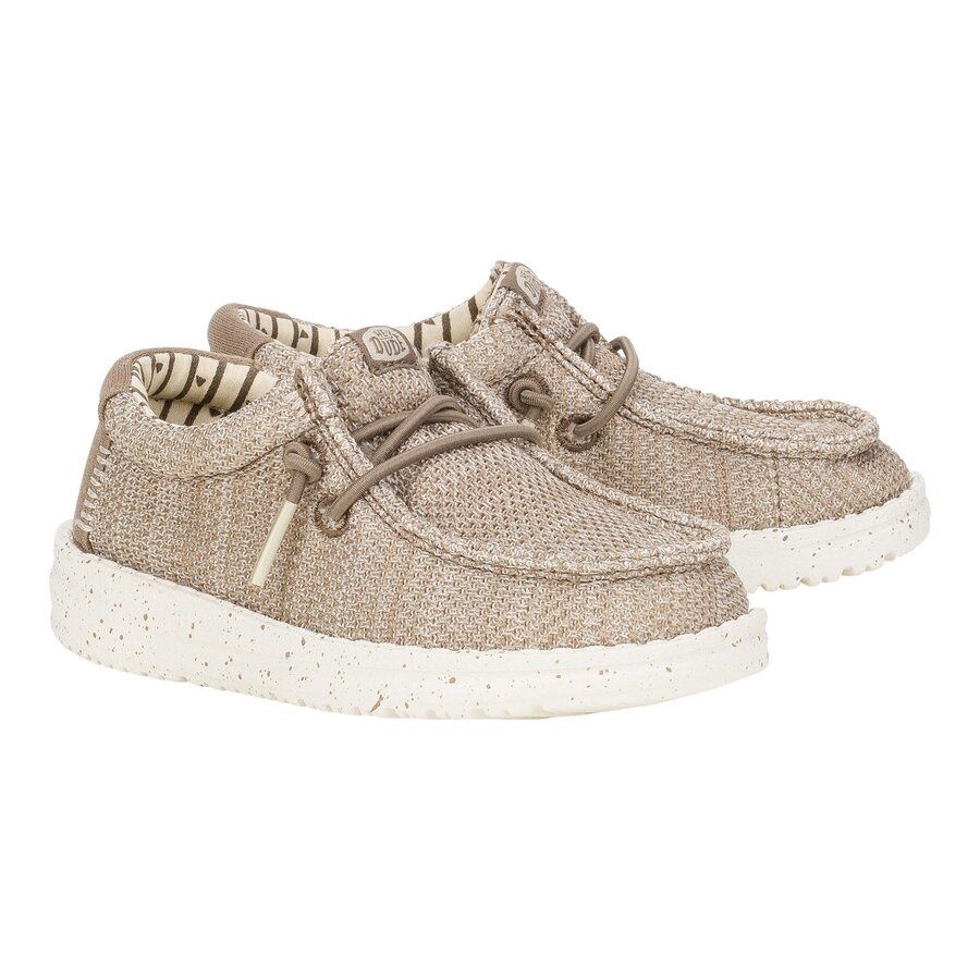 Hey Dude Wally Toddler Stretch Shoe - Walnut