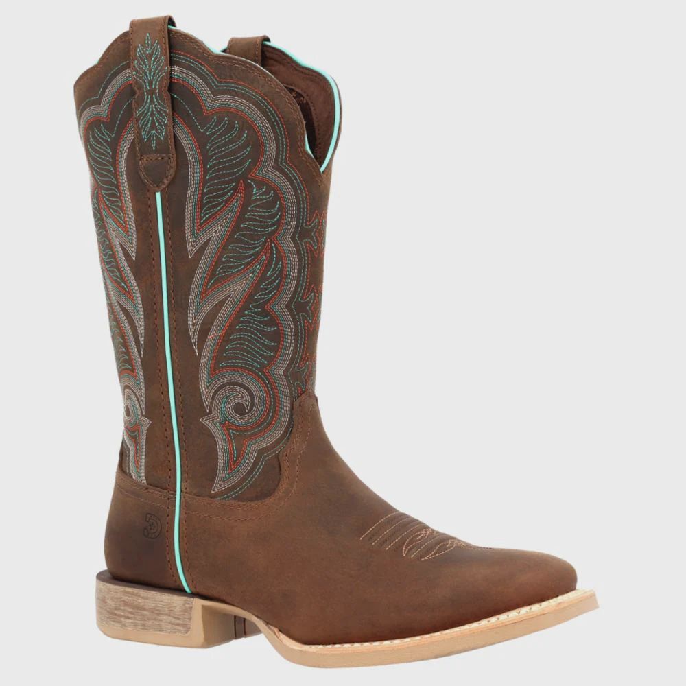 Durango Women's Lady Rebel Pro Square Toe Boot - Juniper Brown