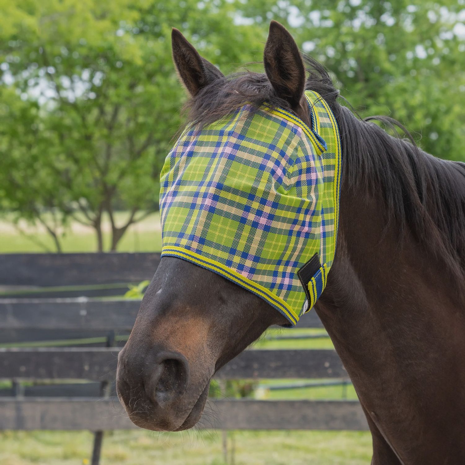 Tough 1 Mesh Fly Mask - Plaid