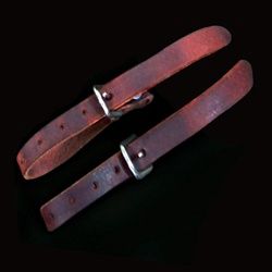 Bronc Saddle Quarter Bind Straps - Leather
