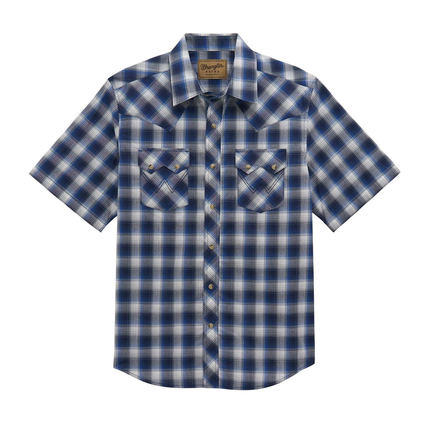 Wrangler Retro® Short Sleeve Shirt - Modern Fit - Navy