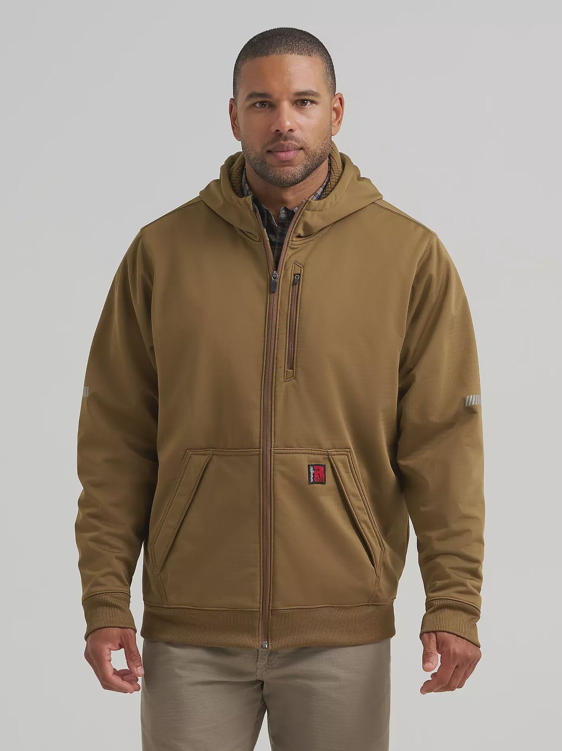 Wrangler Men's Riggs Workwear Hooded Zip Up - Kangaroo