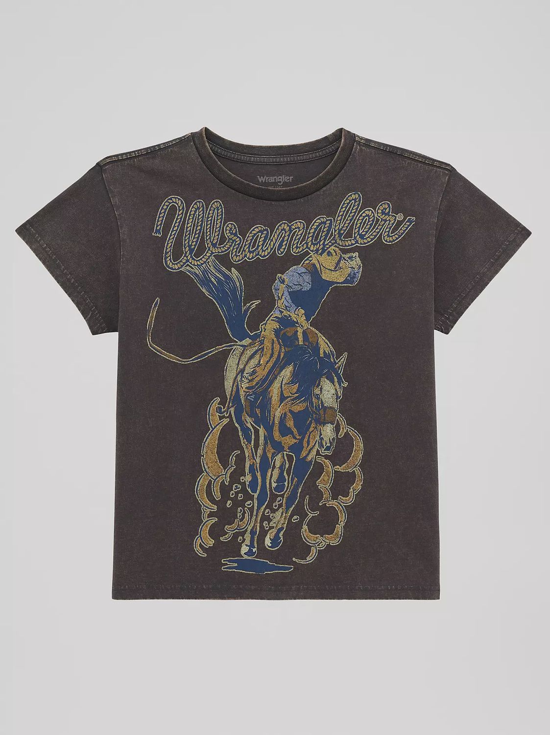 Wrangler Women's Retro Wild Ride Graphic Tee - Phantom Acid Wash