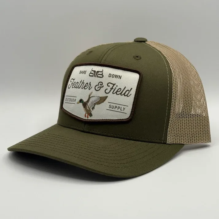 Baredown Feather &amp; Field Hat - Moss