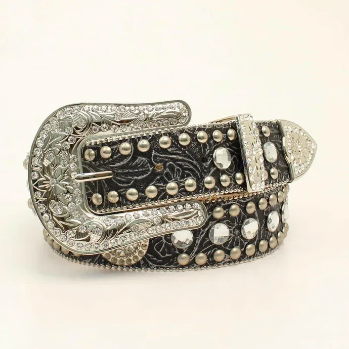 Blazin' Roxx Women's Black Embossed Belt