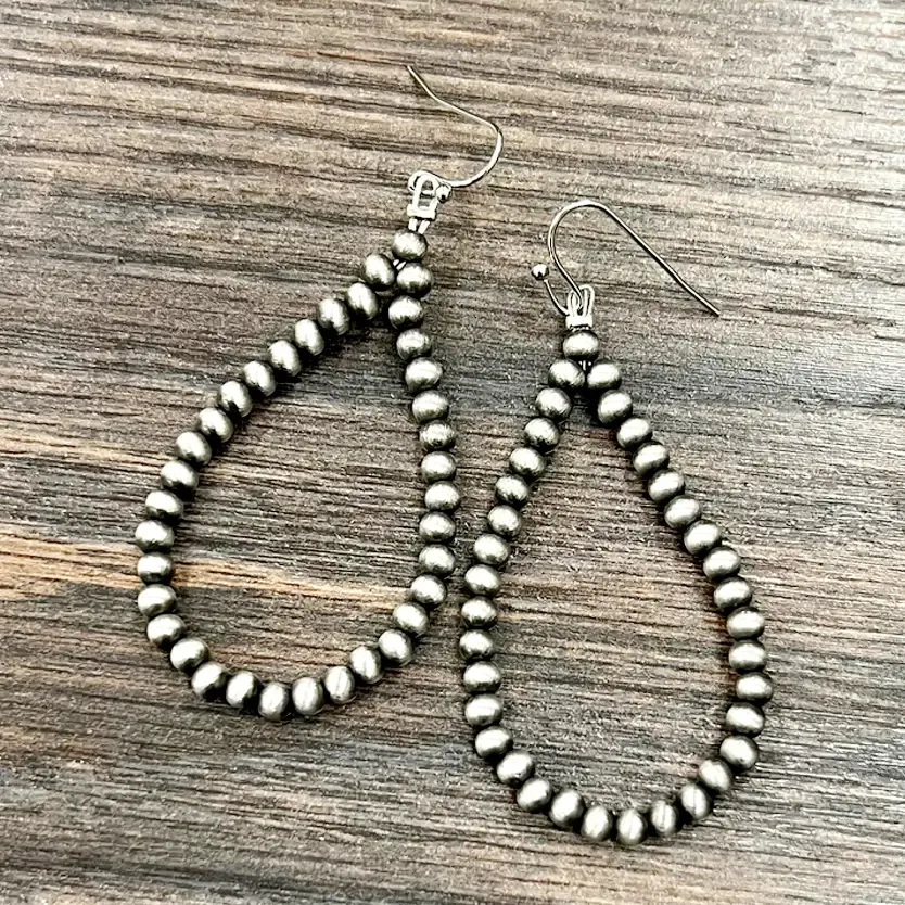 4mm Navajo  Beaded Earrings