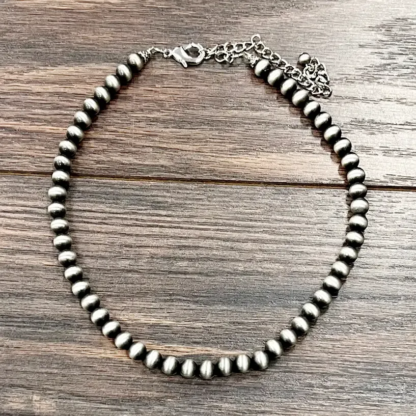 8mm Navajo Beaded Necklace