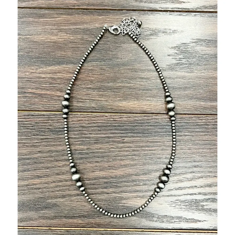 22" Graduated Navajo Beaded Necklace